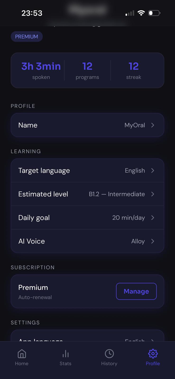 MyOral — Profile