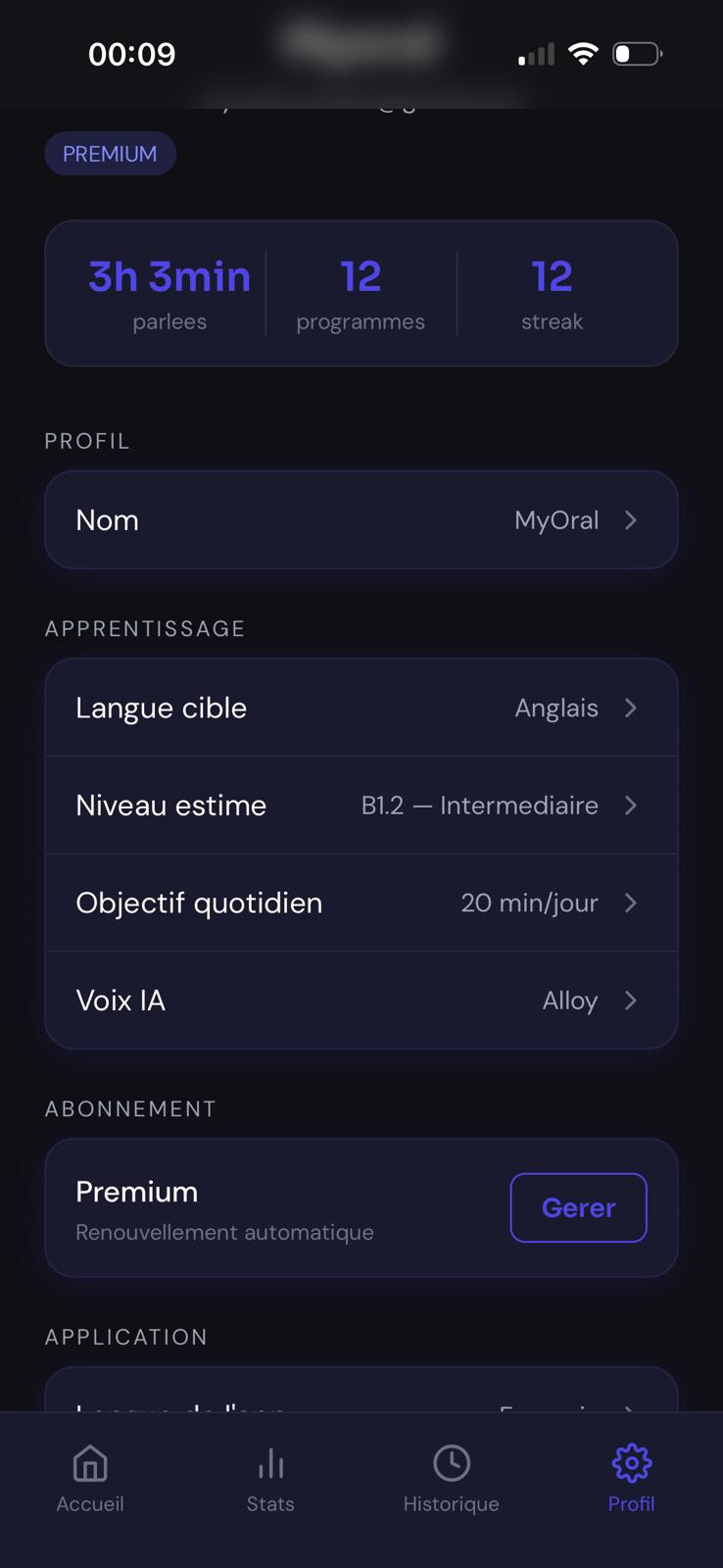 MyOral — Profil