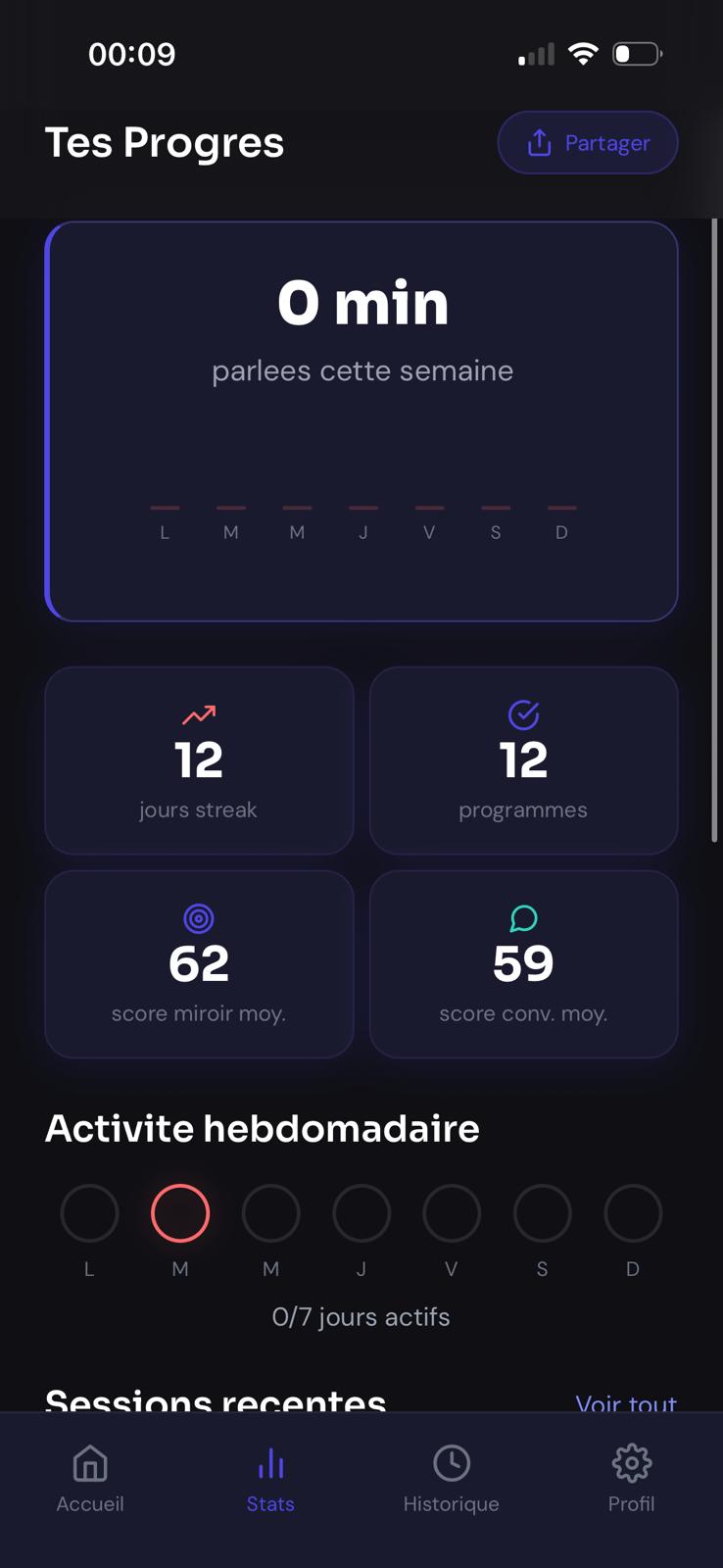 MyOral — Statistiques